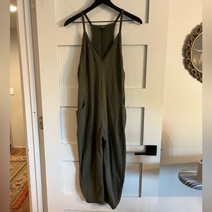 Green Casual Jumpsuit